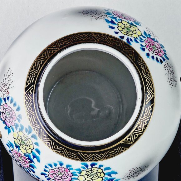 Vintage 90's 8" Mini Temple Jar Vase with Lid - Picture 6 of 6